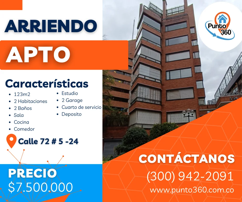 APTO EN ARRIENDO BARRIO LOS ROSALES BOGOTÁ