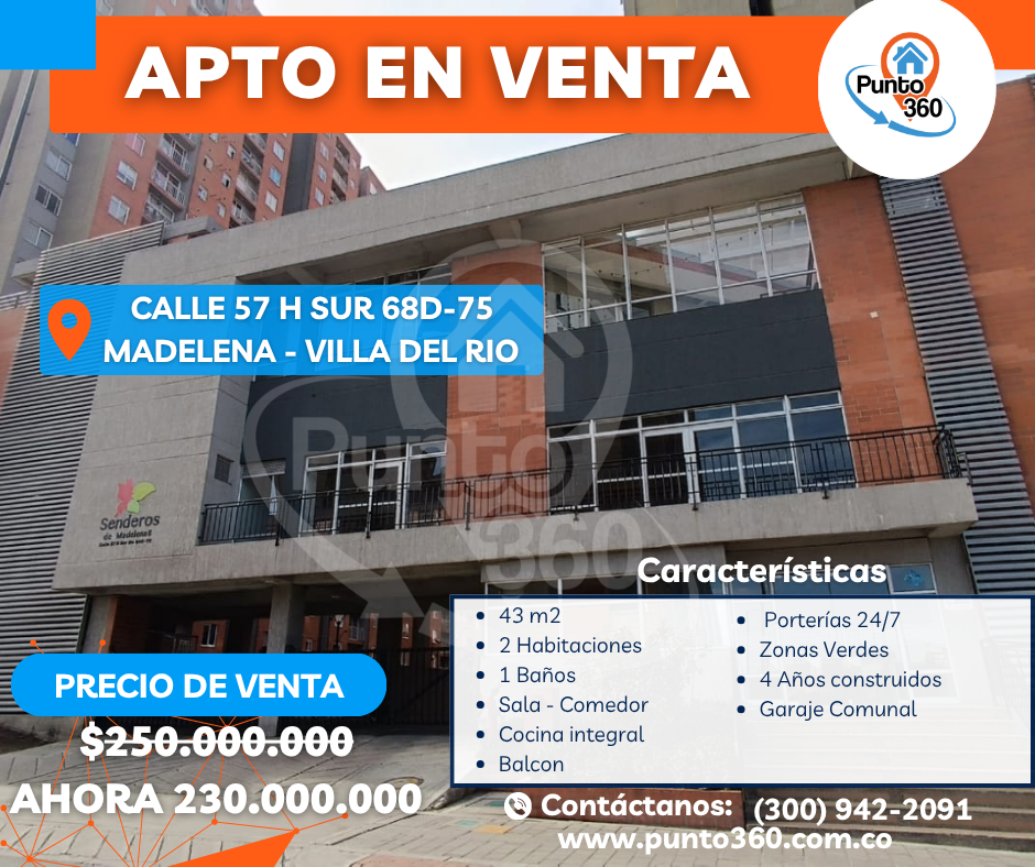 Apartamento en Venta – Madalena 2, Ciudad Bolívar Bogotá