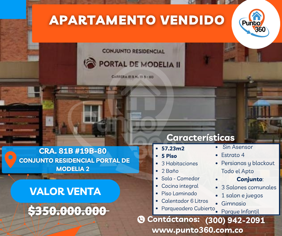 APARTAMENTO EN VENTA EN MODELIA 2 BOGOTÁ APARTAMENTO EN VENTA EN MODELIA 2 BOGOTÁ