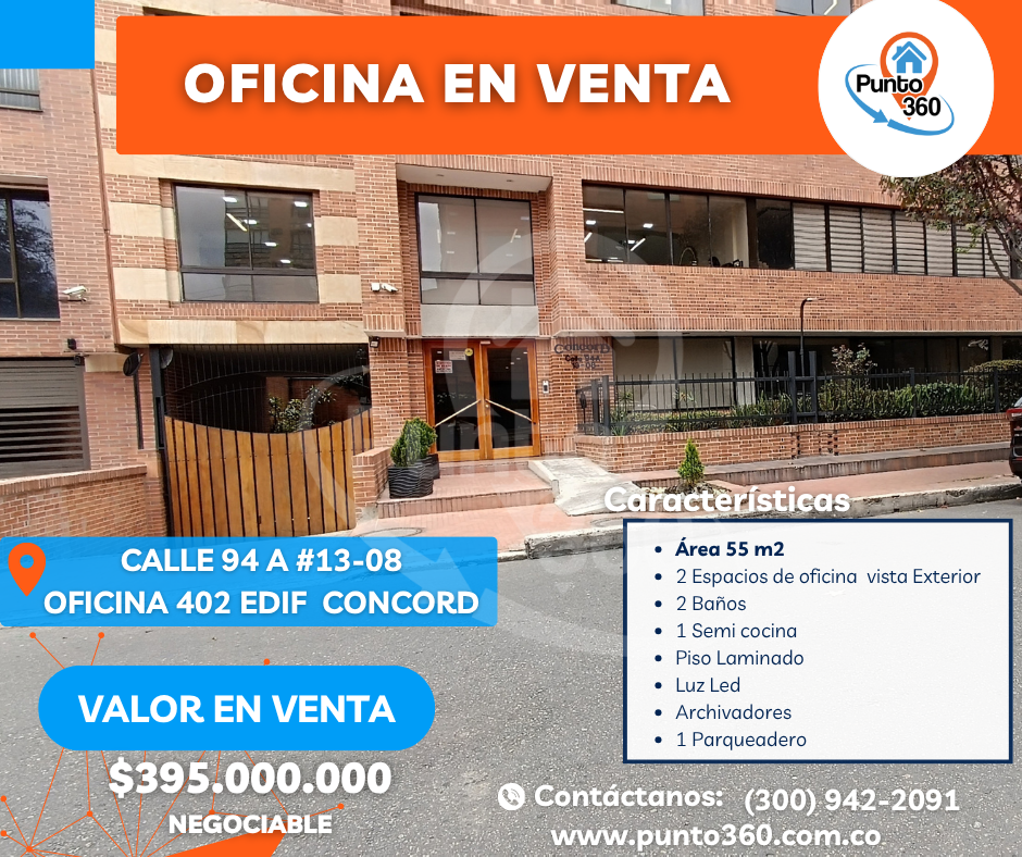 OFICINA EN VENTA | CHICÓ NORTE – PARQUE DE LA 93